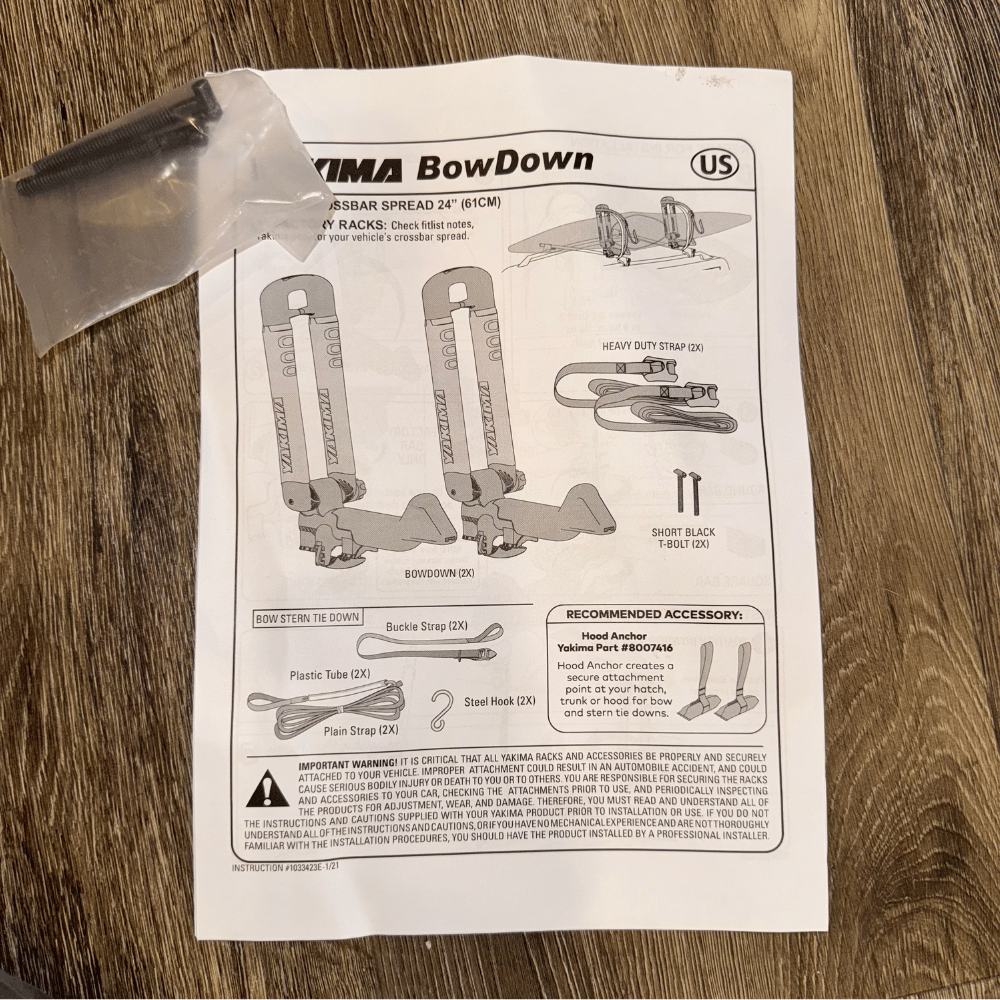 Yakima Bowdown Rooftop Kayak Carrier